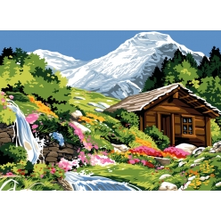 canevas seg la petite cascade 45 x 60 cm
