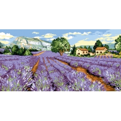 canevas seg tapis de lavande 65 x 120 cm