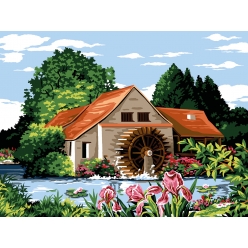 canevas margot l eau du moulin 40x50 cm