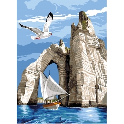 canevas seg voile d etretat 45 x 60 cm