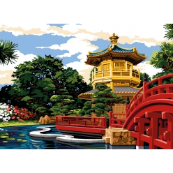 canevas seg le jardin de nan lian 45 x 60 cm