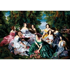 canevas seg n17 eugenie et ses dames d honneur 100 x 135 cm