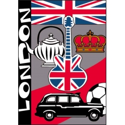 canevas antique london 32x50cm
