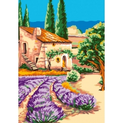 canevas antique souvenirs de provence 32x50 cm