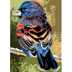 canevas antique sur la branche 32x50 cm