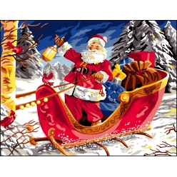 canevas antique la magie de noel 50x65cm