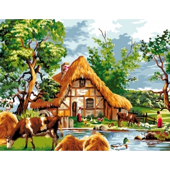 canevas antique retour a la nature 50x65cm