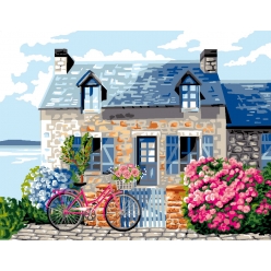 canevas antique l amour de bretagne 50x65 cm 100 coton
