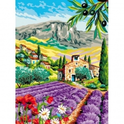 canevas antique provence mimo verde 50x65 cm