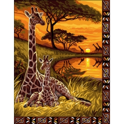 canevas antique souvenirs d afrique rafael angelo 50x65cm