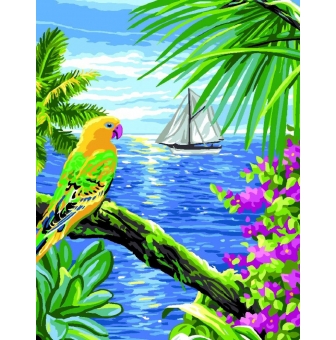 canevas antique les tropiques rafael angelo 50x65cm