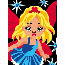 kit canevas enfant fee 20x25cm