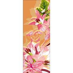 canevas antique art floral 30x65cm