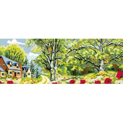 canevas antique ete 30x65 cm