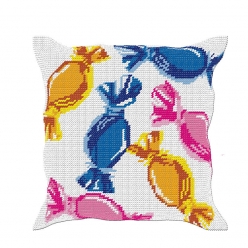 kit coussin canevas soudan 5050 bonbons