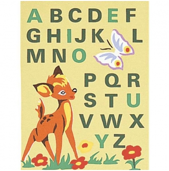 kit canevas printemps abc 25x30cm