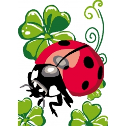 kit canevas enfant 2530 coccinelle