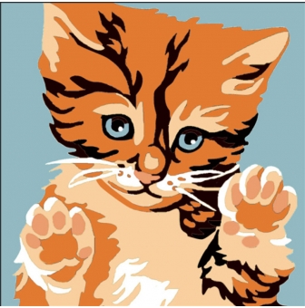 kit canevas soudan le chat 20x20cm