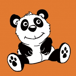 kit canevas soudan le panda 20x20cm