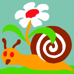 kit canevas soudan l escargot 20x20cm