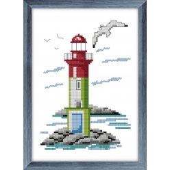 kit a broder au point de croix le phare