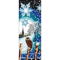 canevas antique hiver 30x65cm