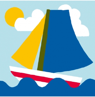 kit canevas soudan bateau 25x25cm