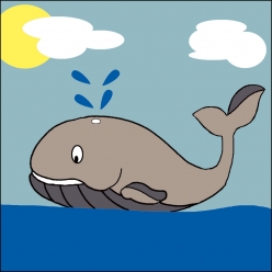 kit canevas soudan baleine 25x25cm