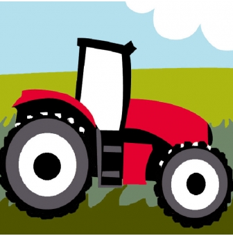kit canevas soudan tracteur 25x25cm
