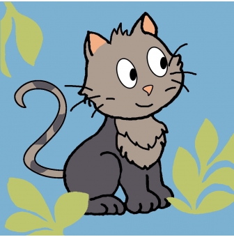 kit canevas soudan chat 25x25cm