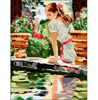 canevas antique un jour d ete 50x65cm