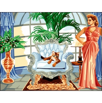 canevas antique glamour 50x65cm