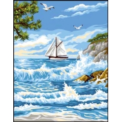 canevas antique le retour 50x65cm