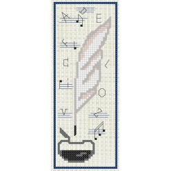 kit a broder point de croix marque page la rentree