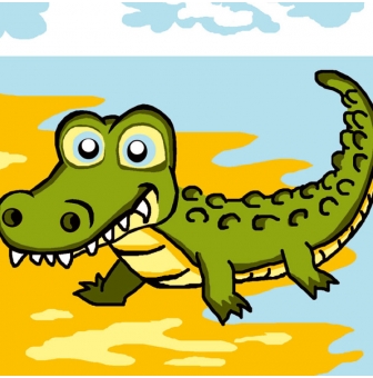kit canevas soudan croco 25x25cm