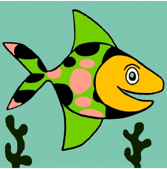 kit canevas soudan le poisson 20x20cm