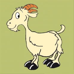 kit canevas soudan la chevre 20x20cm