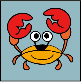 kit canevas soudan blanc le crabe 20x20cm