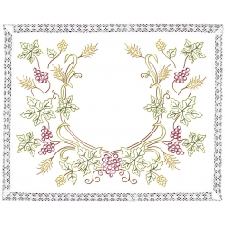kit napperon a broder medaillon de vigne