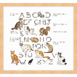 kit abecedaire expression chat 45x50 cm