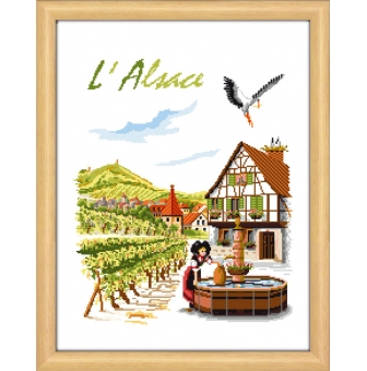 kit a broder point de croix l alsace