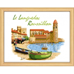 kit a broder point de croix le languedoc roussillon