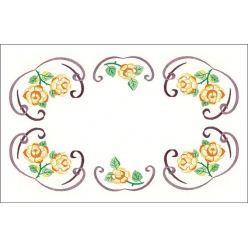 napperon ovale 30x40 cm 100 coton blanc borde dentelle