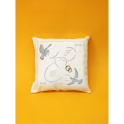 kit coussin les oiseaux ruban couleur