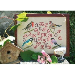 kit point compte lin les oiseaux de gaspard