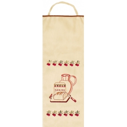 sac a pain cerise et farine 100 coton ecru ganse