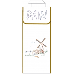sac a pain le moulin 100 coton blanc ganse
