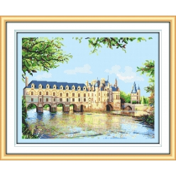 kit point compte le chateau de chenonceau 38x45 cm