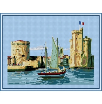 kit point compte le port de la rochelle 38x45 cm