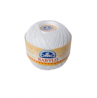 fil a crocheter babylo grosseur 10  100g col blanc azure